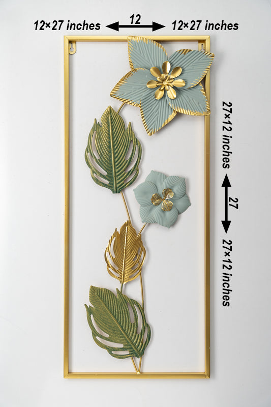 Metal Colorful Flower Iron Wall Hanging Decoration