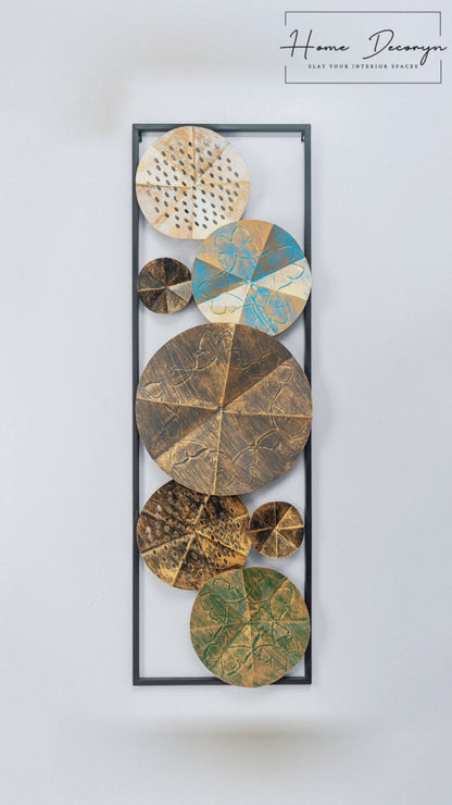 Golden Harmony Geometric Metal Frame